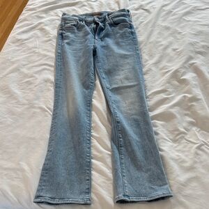 MOTHER Women's Straight Leg Jeans - Light Blue
